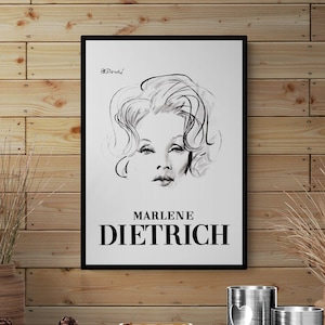 Marlene Dietrich poster