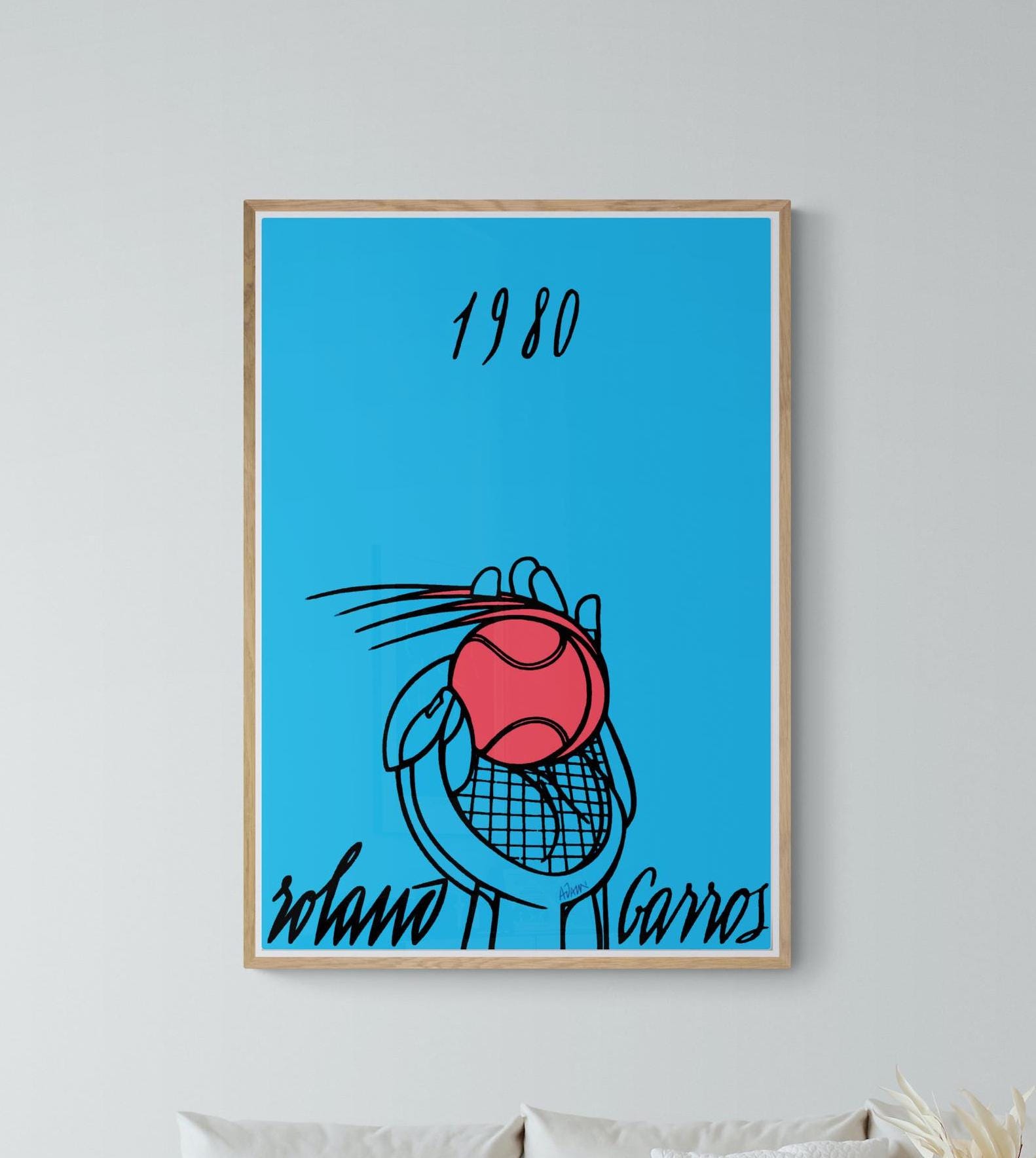 Roland Garros 1980 Poster - Etsy Canada