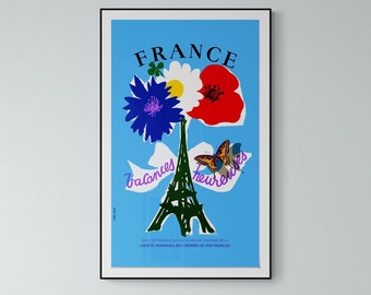 Poster Frankreich Paris