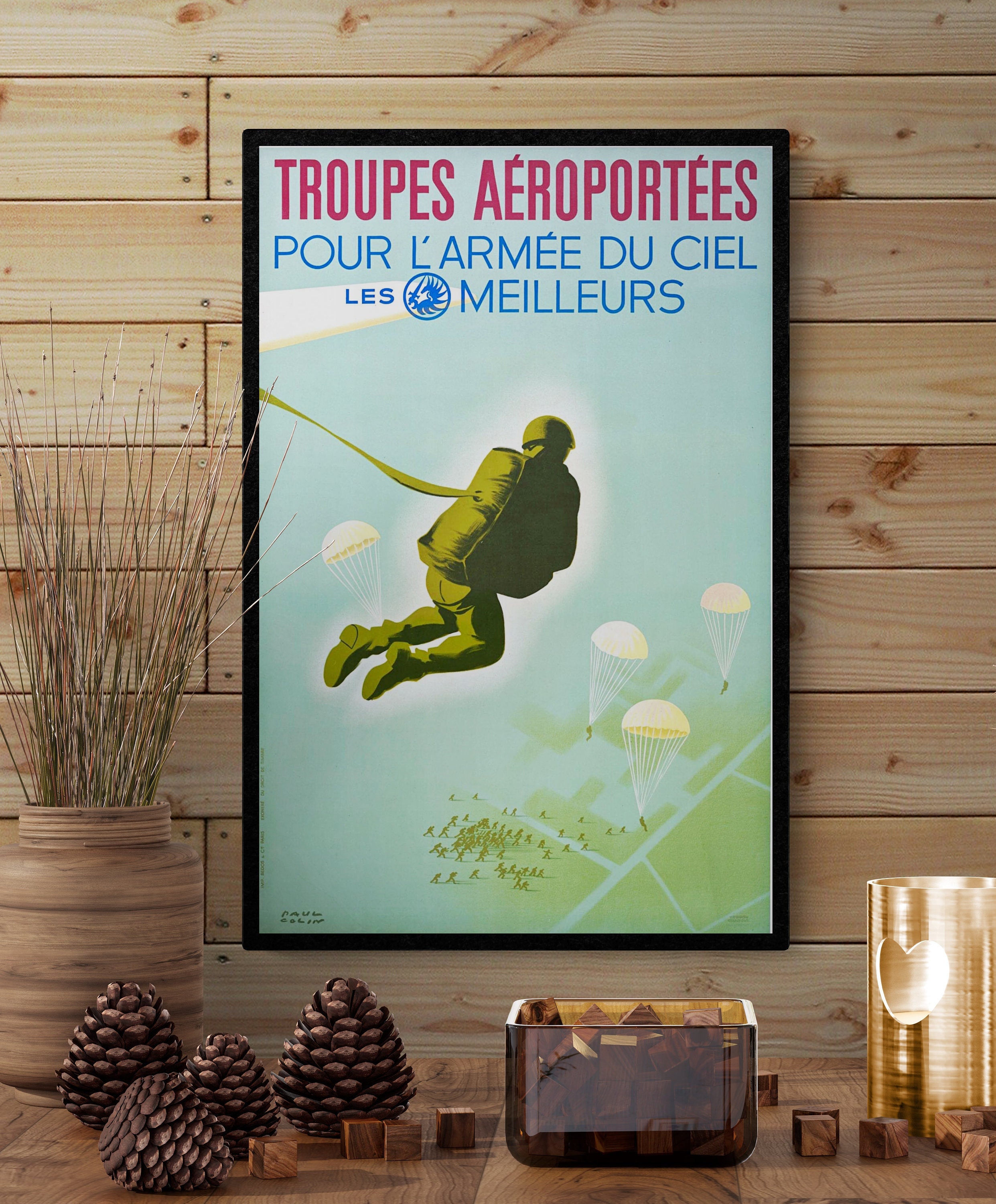Airborne Troops Paratrooper Poster