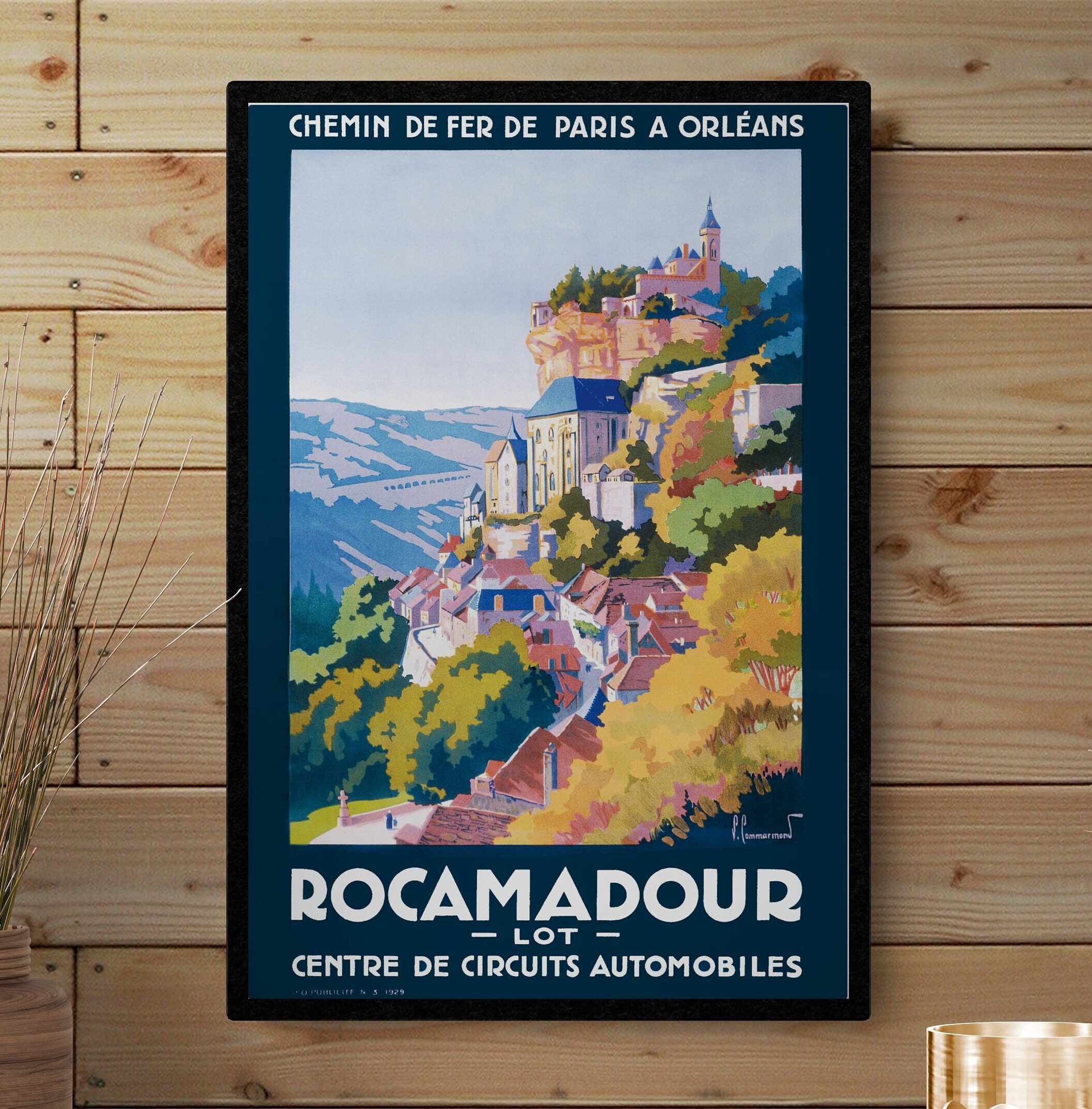 Affiche Ancienne Chemin De Fer Orléans - Rocamadour Et Montvalent - Neuve