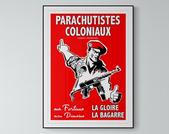 Colonial Paratroopers Poster
