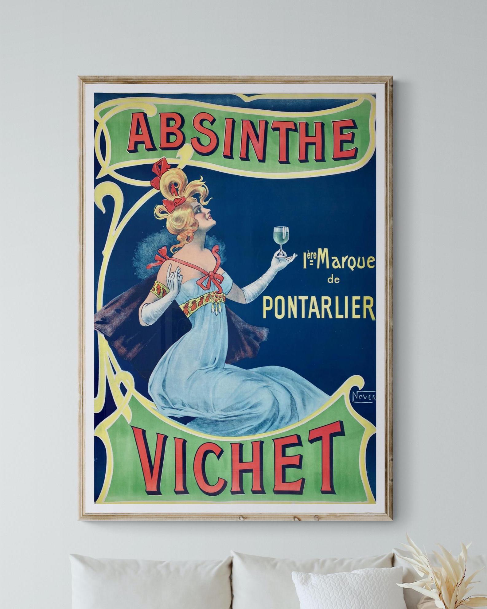Vichet Absinthe Poster Pontarlier - Etsy