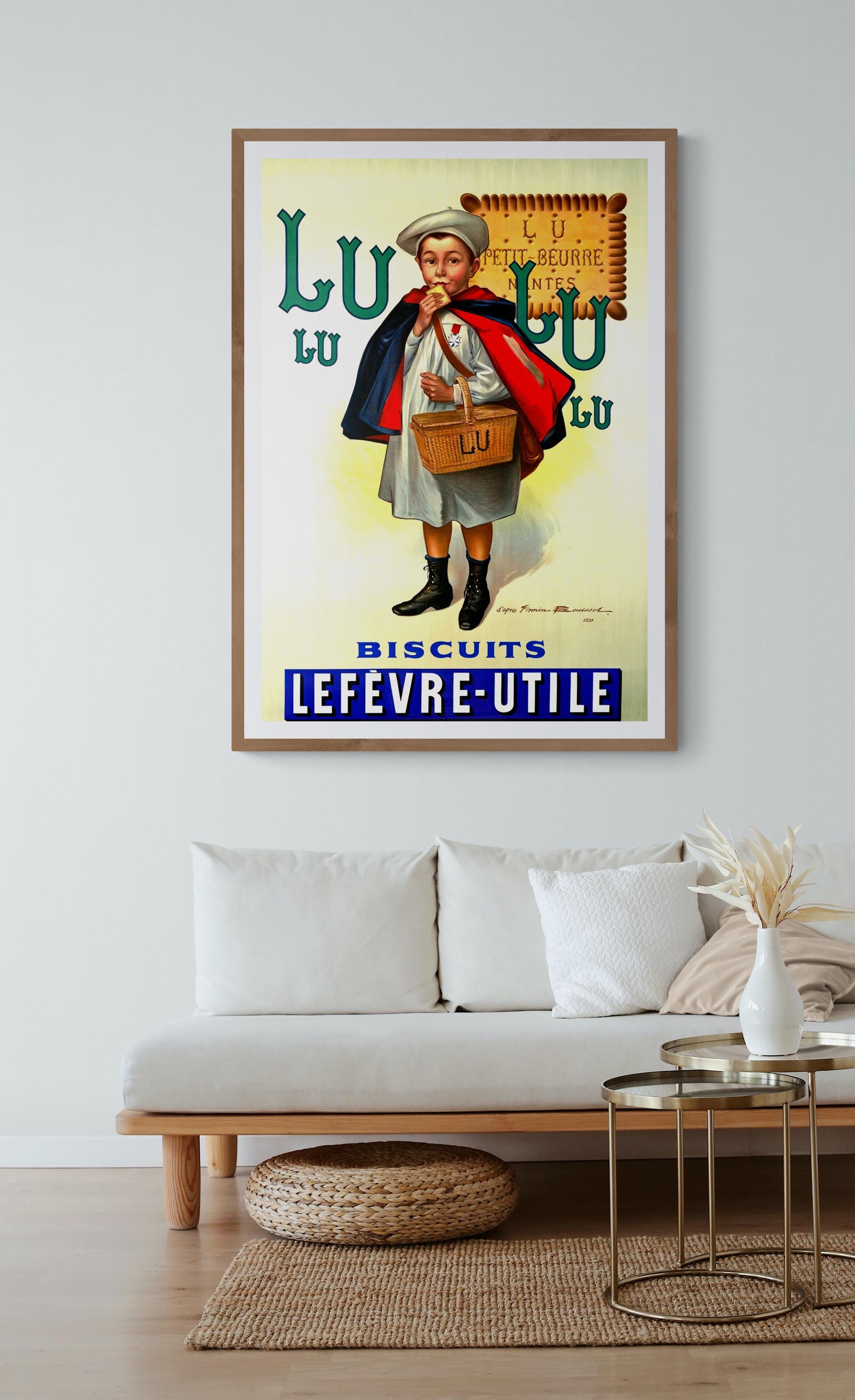 LU Lefevre Utile Biscuit Poster - Etsy
