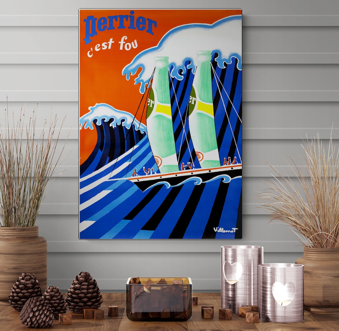 Perrier ヴィンテージ　アートポスター　ペリエ Perrier ヴィンテージ アートポスター ペリエ Vintage poster
