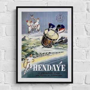 Affiche Hendaye Côte Basque