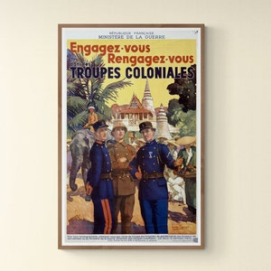 Plakat Kolonialtruppen