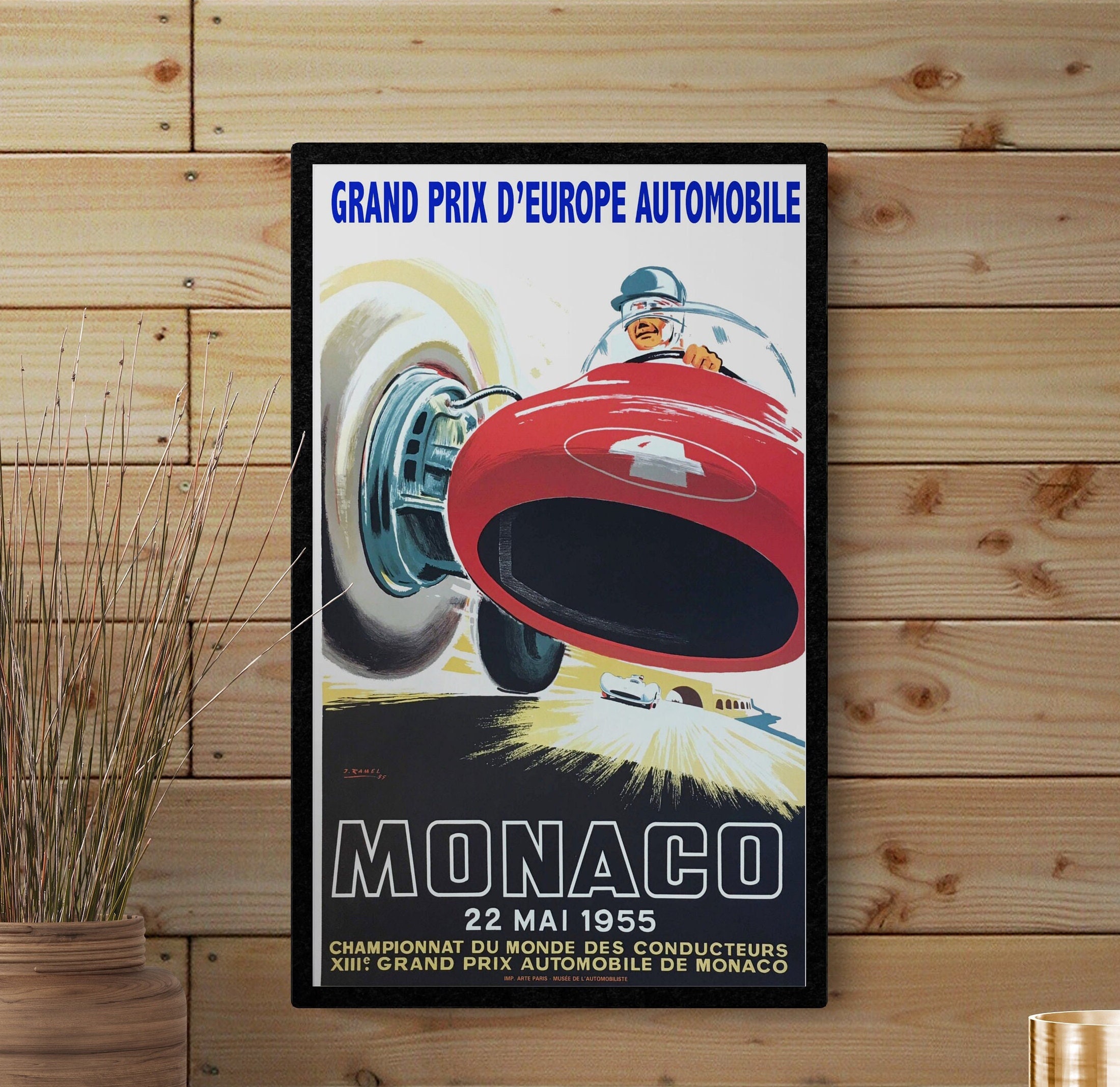 Affiches Grand Prix De Monaco 2009 – Épreuve Signée Par L'auteur