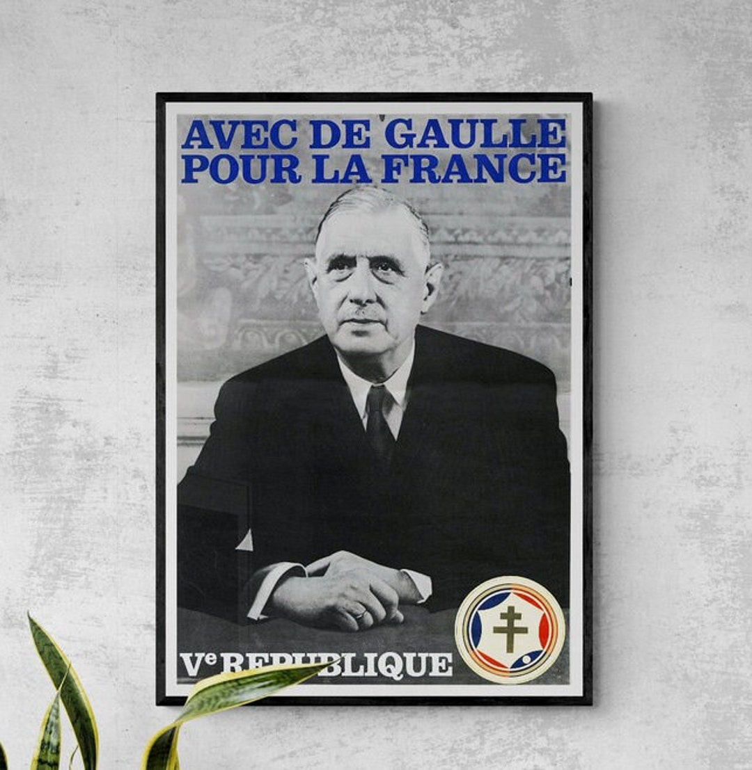 General Charles De Gaulle Poster - Etsy Canada