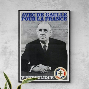 General Charles De Gaulle Poster
