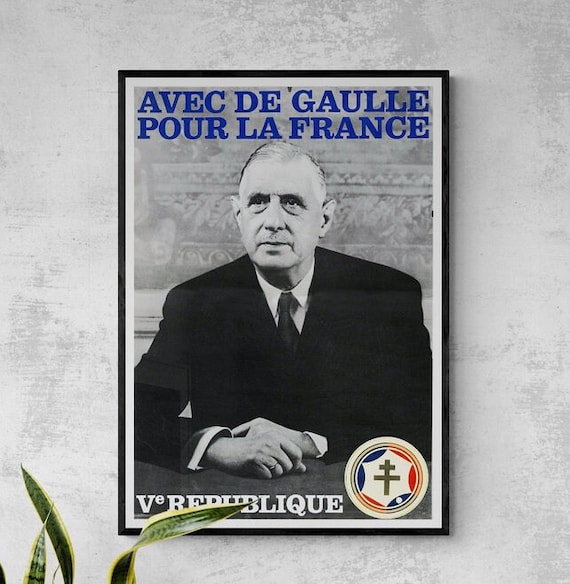 Affiche RPF Général De Gaulle – Grand Format, Neuve, Poster Politique Collection