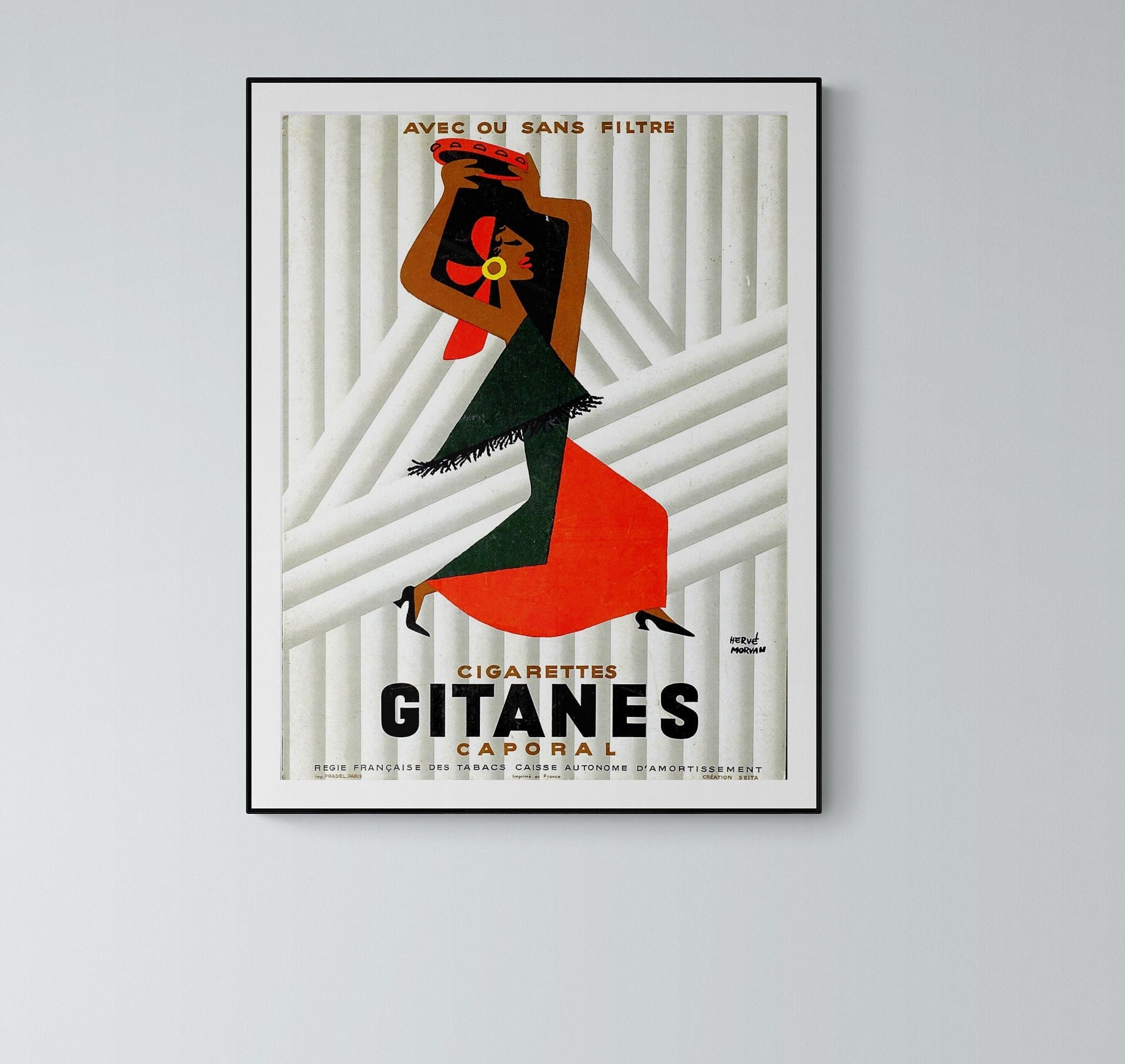 フランスヴィンテージポスター ビューモ ジターヌ GITANES