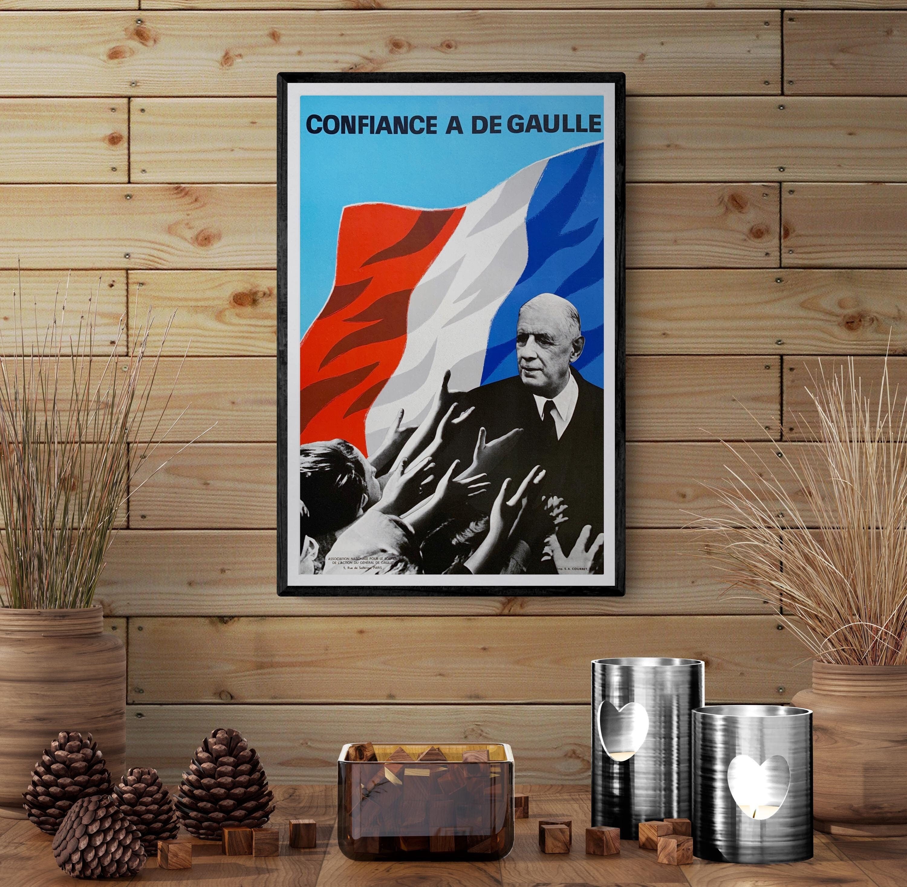 Charles De Gaulle Poster - Etsy