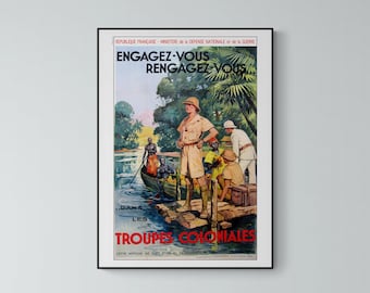 Colonial Troops Poster
