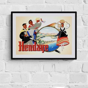 Affiche Hendaye Côte Basque