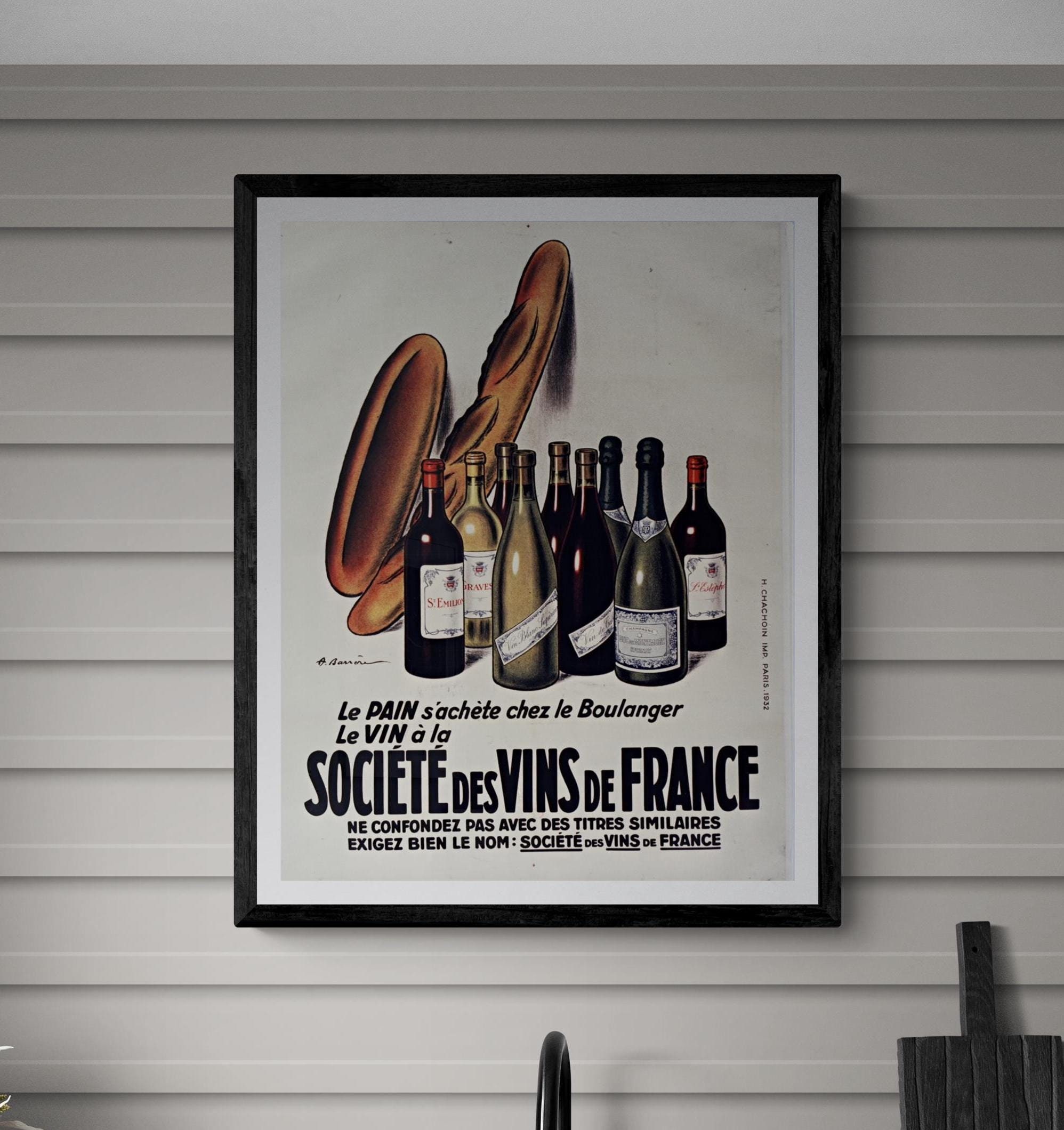 フランスワイン協会ポスター - Etsy 日本