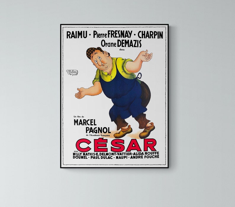 Affiche Marcel Pagnol César - Etsy France