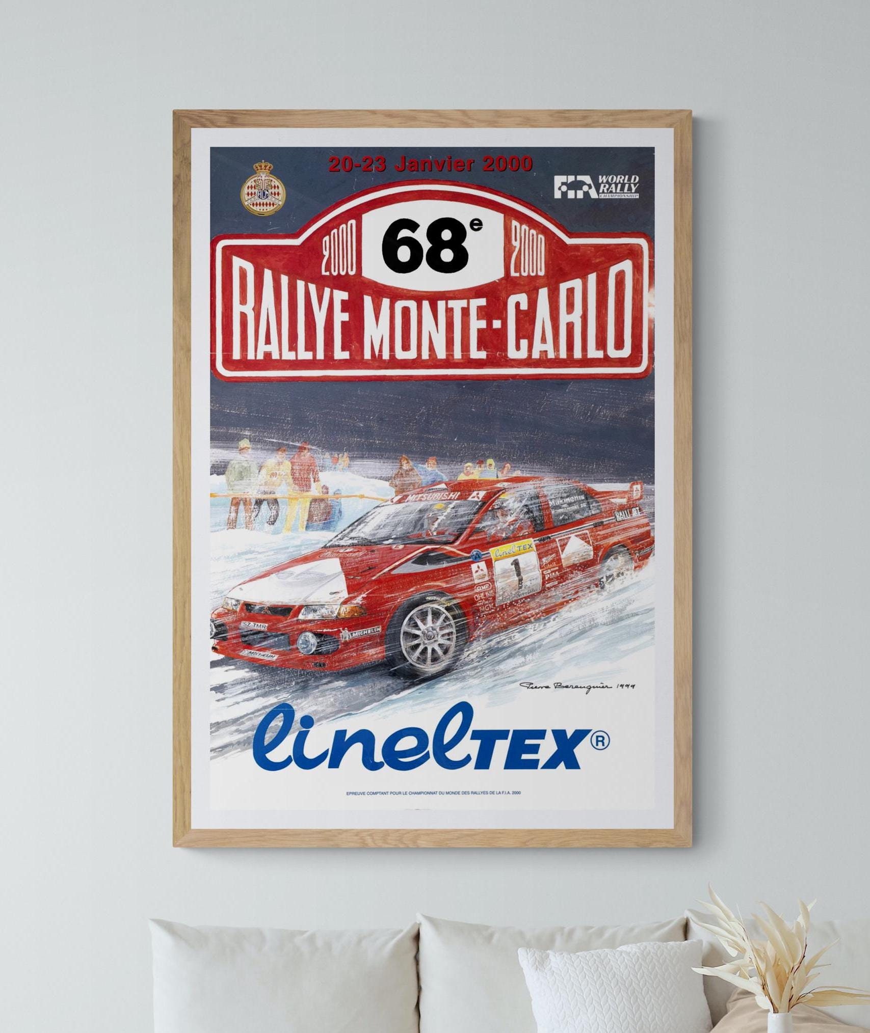 Affiche 68ième Rallye Monte Carlo 2000 - France