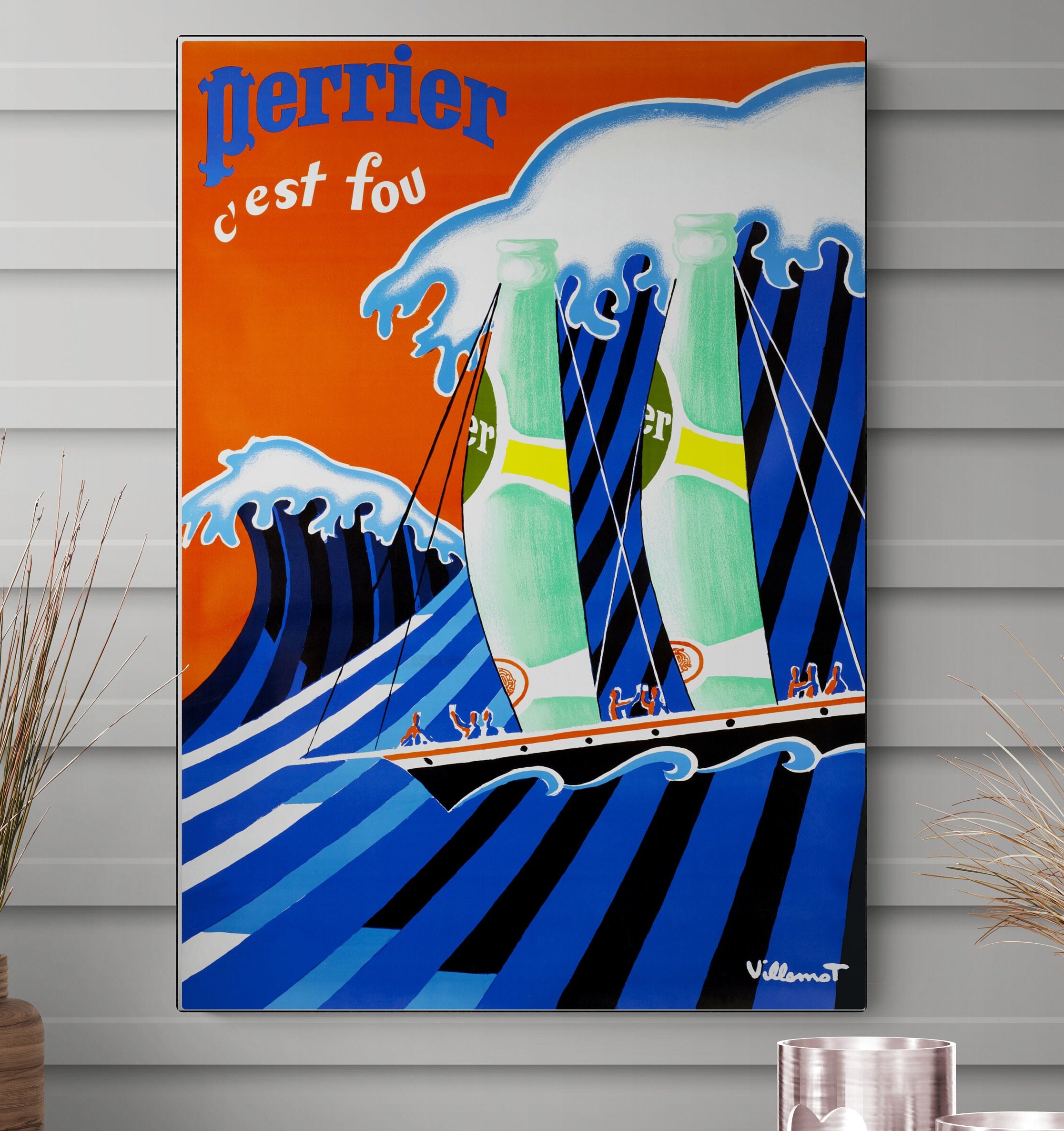 Perrier ヴィンテージ アートポスター ペリエ Vintage poster
