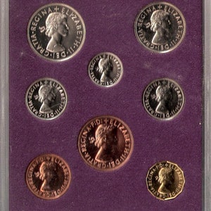 1970 United Kingdom Proof Set GEM UK Coins 8 Coins Total with Royal Mint.Elizabeth II 1970