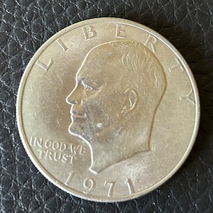 1971 Eisenhower Dollar coin Circulated No Mint IKE