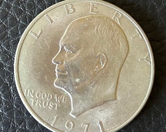 1971年 アイゼンハワー アメリカ 1ドル硬貨 - D ミントマーク