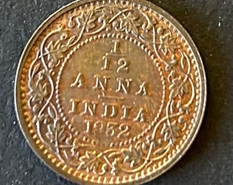 ヴィンテージ 1940-1945 イギリス領インド 1ルピー銀貨 国王ジョージ6