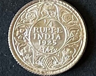 1919年 イギリス領インド国王ジョージ5世 1ルピー銀貨 UNC - Etsy 日本