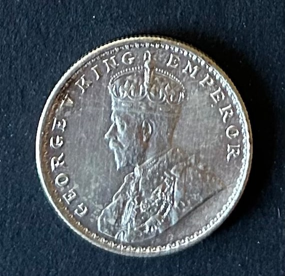 希少 1916 1 ルピー イギリス-インド ジョージ 5 世と皇帝