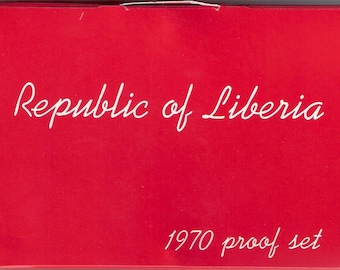 THE PEPUBLIC OF LIBERIA PROOF SET 1978年度リベリア共和国貨幣