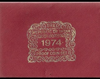 1974 India with 50 Rupees Silver proof and proof 10 rupees Coin Set of 10 Coins...Rare