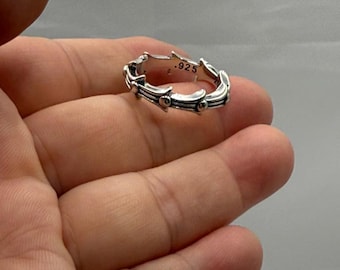 Gothic Sterling Silver Ring, Cross Motif, Unique Style (Unisex)