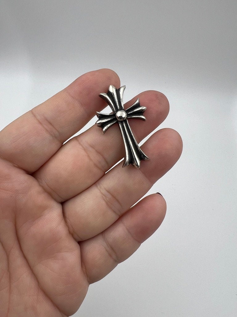 S925 Silver Cross Pin - Chrome Hearts Inspired - Sterling S925 Silver Cross Pin - Chrome Hearts Inspired - Sterling