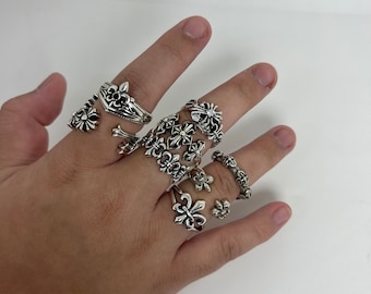 Sterling Silver Punk Rings - Edgy Jewelry for Rocker Style