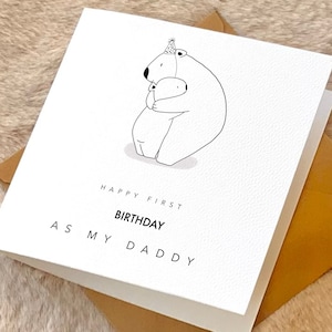 Cartão de aniversário do papai, cartão de feliz aniversário personalizado para o papai