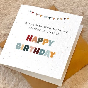 Biglietto d'auguri per papà con amore e saluti, biglietto d'auguri per lui, festa di compleanno personalizzata di papà
