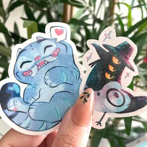 KPOP Demon Hunters Derpy and Sussie vinyl stickers