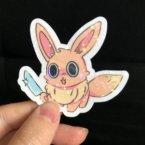 Knife Eevee vinyl sticker