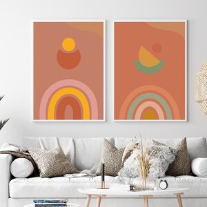Boho Wall Art Gallery Wall, Set 3 Modern Prints, Beige Plant Abstract, Boho Decor Wall Art Prints, Printable Wall Art, Boho Home