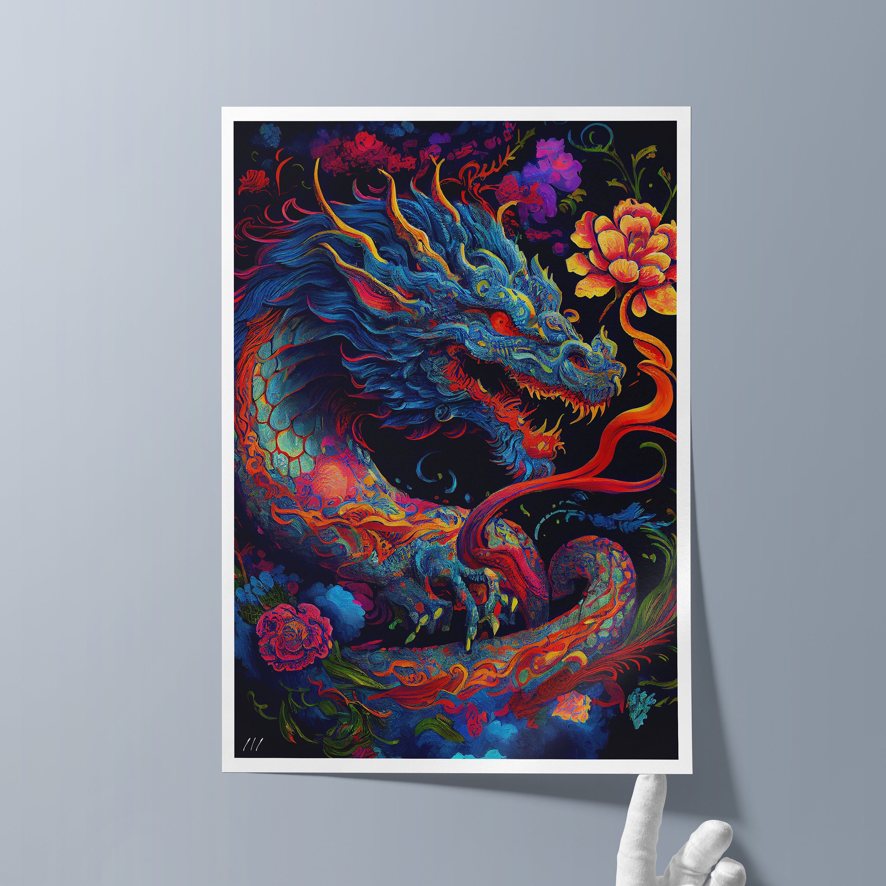 Chinese Dragon Oil Painting