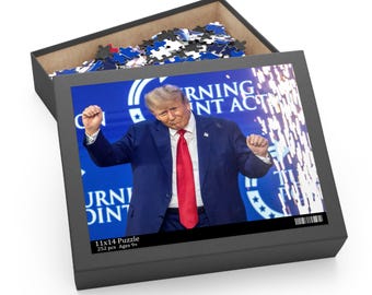 Puzzle Donald Trump Che Legge Una Storia Di Natale Ai Gatti - 120, 252 O 500 Pezzi