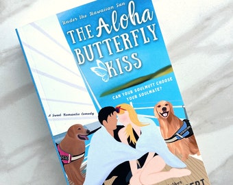The Aloha Butterfly Kiss Brooke Gilbert signed books. Romance novel perfect Hawaiian gifts, romance reader, travel book, book lover gift