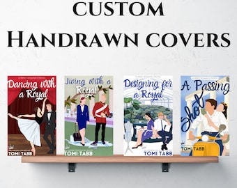Personalisierte Buchcover Handgezeichnete Buchkunst: Einzigartiges Geschenk (Digitaler Download)