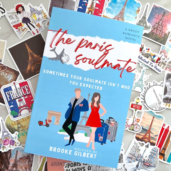 La alma gemela de París, Brooke Gilbert, firmó libros. Novela romántica que es el regalo perfecto de París, lector de novelas románticas, libro de viajes o regalo para amantes de los libros.