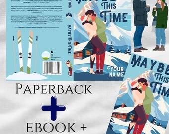 BUNDLE Custom Fiction Romance Cover with Hand Drawn Couple - Complete Package by Author & Illustrator
