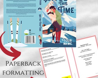 Paperback Book Cover Formatting: KDP, Ingram, D2D (Digital Download)