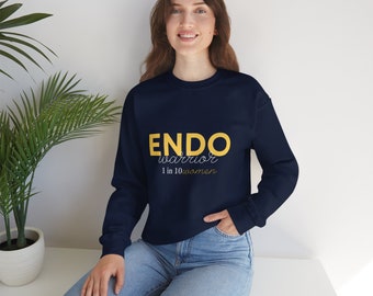 Endometriosis Sweatshirt, Endo Warrior Sweatshirt, Endometriosis Awareness, Female Empowerment, Unisex Heavy Blend™ Crewneck Sweatshirt