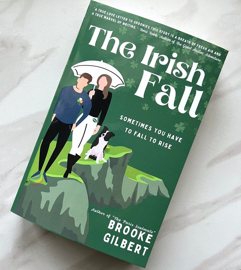 The Irish Fall Brooke Gilbert signed books. Romance novel that's the perfect Irish gifts, romance reader, travel book or book lover gift image 1