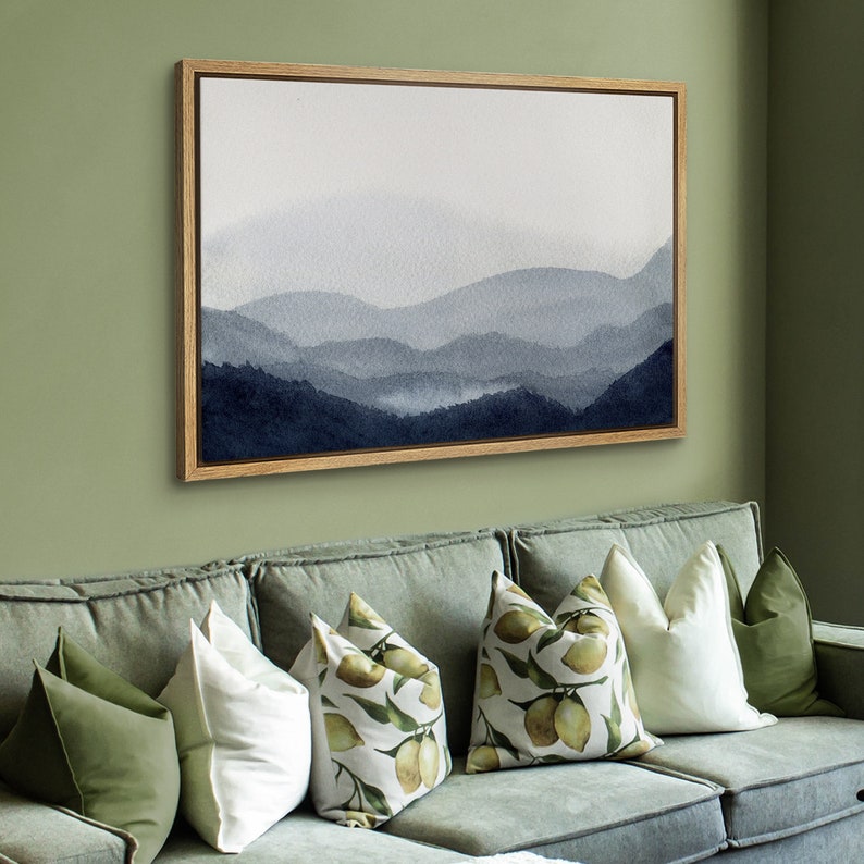 Vintage Landscape Wall Art Print Framed Nature Framed Gallery Etsy