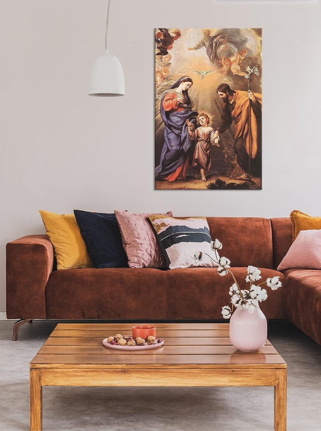 Wall Art Decor.art Prints Canvas Print Wall Art Holy Family by Claudio ...